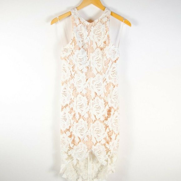 Keepsake Ivory 'I Will Wait' Floral Lace Dress NWT - Picture 9 of 9